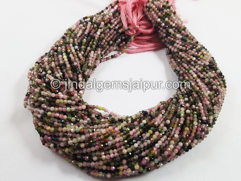 Tourmaline Micro Cut Round Beads